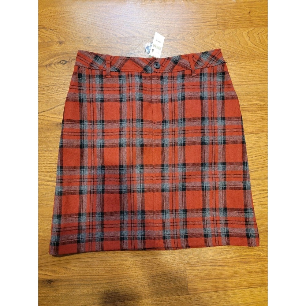 NWT VTG Women's Eddie Bauer Wool Skirt Size 8